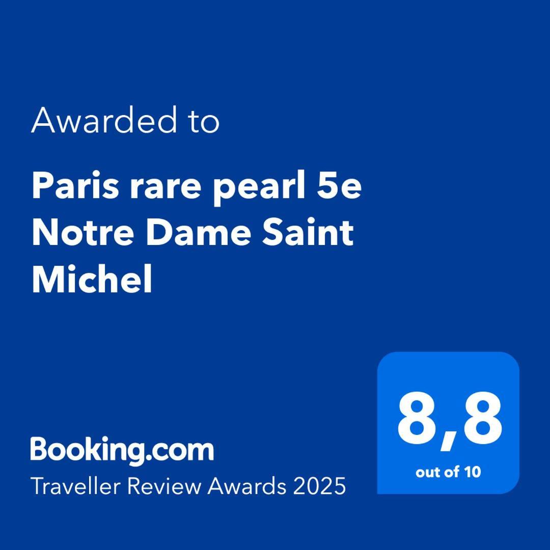 Paris Rare Pearl 5E Notre Dame Saint Michel Apartment Exterior foto